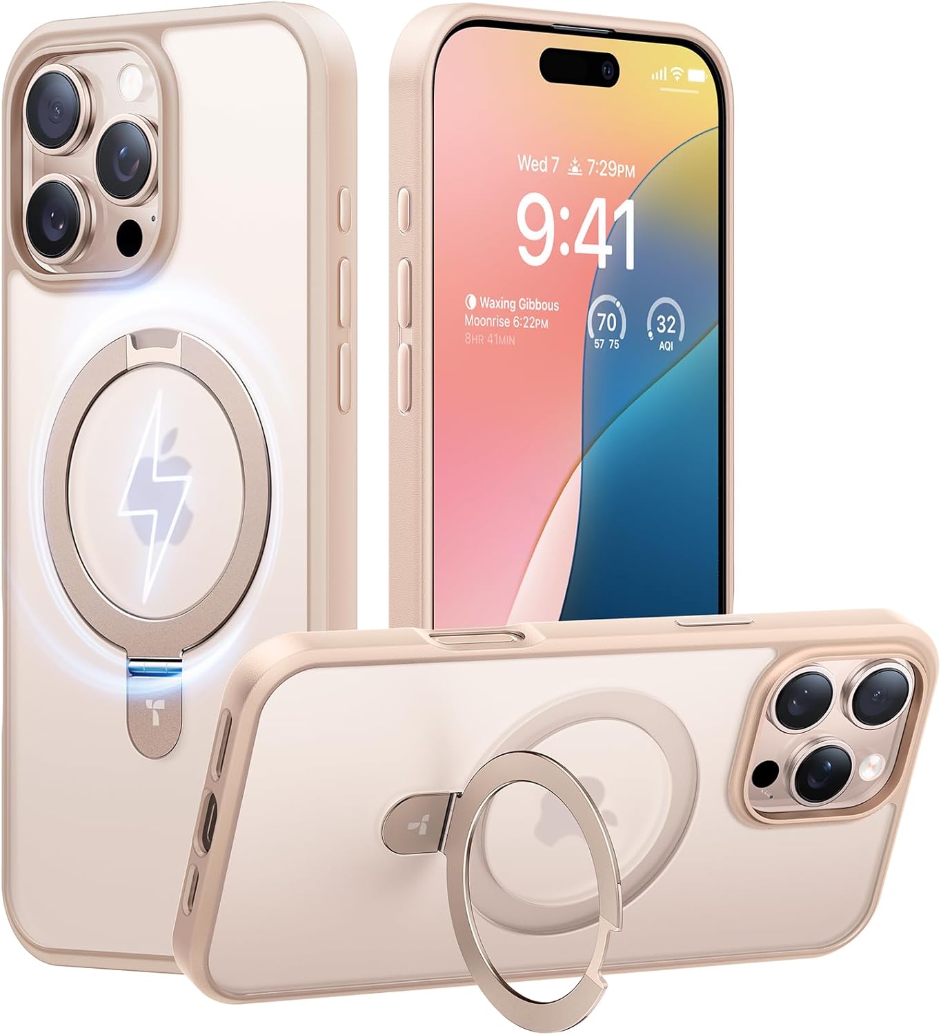 Detalle de TORRAS Desert Titanium iPhone 16 Pro Max Case 6.9
