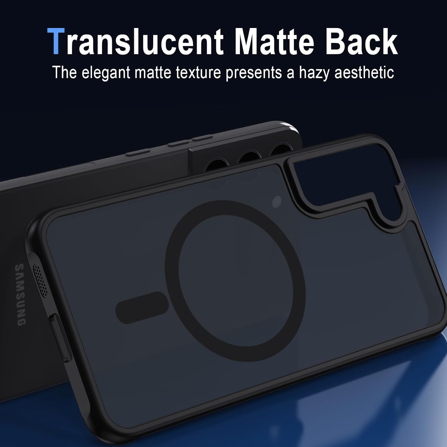 Thumbnail 5 de XTCASE Coque magnétique pour Samsung Galaxy S22 Plus 5G – Noir translucide, protection TPU/PC