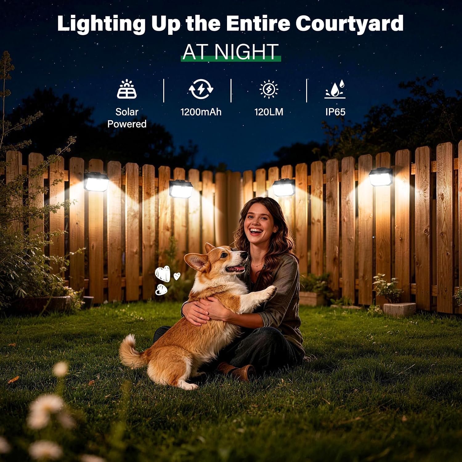 Thumbnail 6 de Solar Motion Sensor Lights Outdoor Garden, 3 Pack 132 LED with 3 Modes