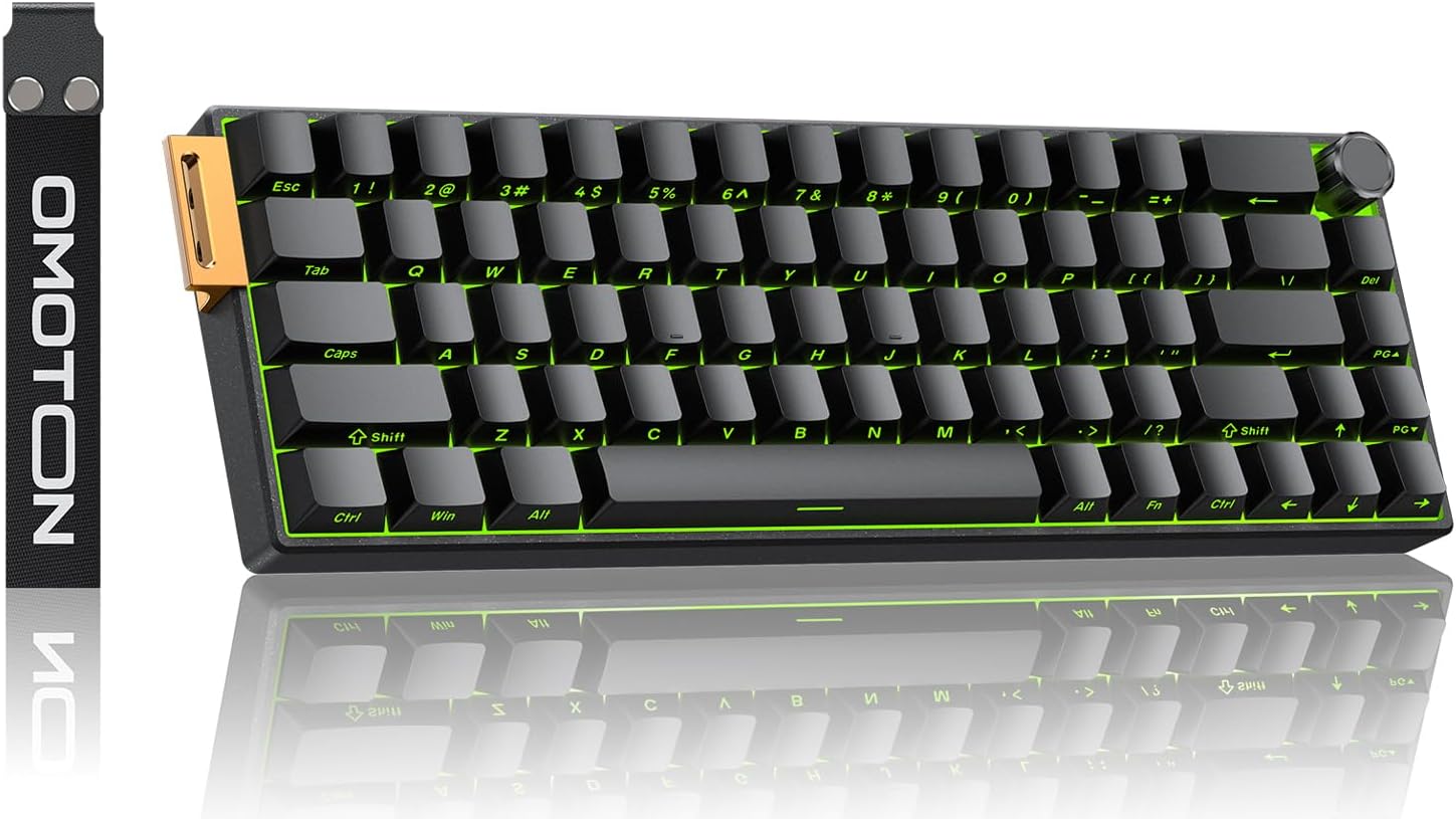 Detalle de OMOTON 65% Aluminum Mechanical Gaming Keyboard with Hall Effect Magnetic Switches