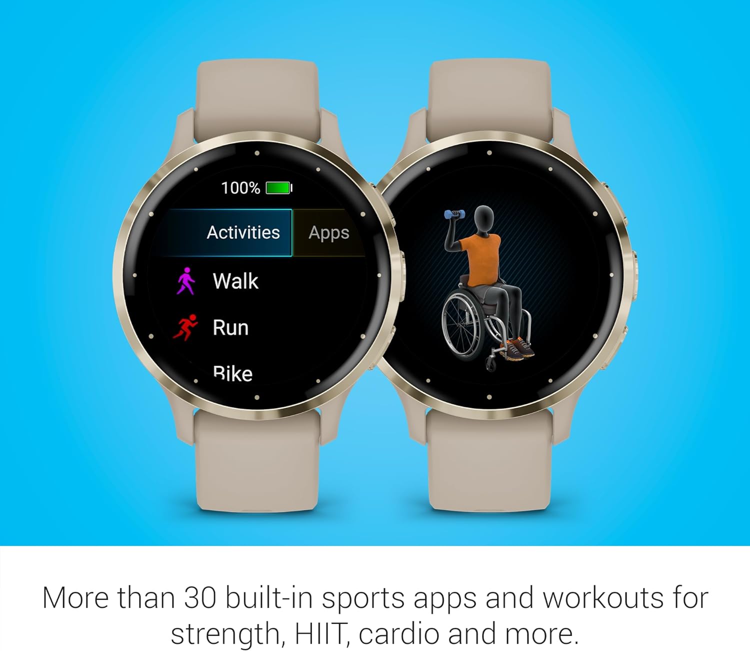 Detalle de Garmin Venu 3S, Premium Fitness Smartwatch — 41mm in French Gray