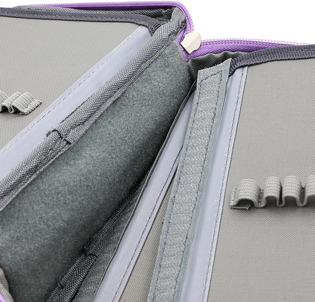 Thumbnail 2 de IGNPION Large Pen Pencil Case Stationery Pouch Bag – Purple