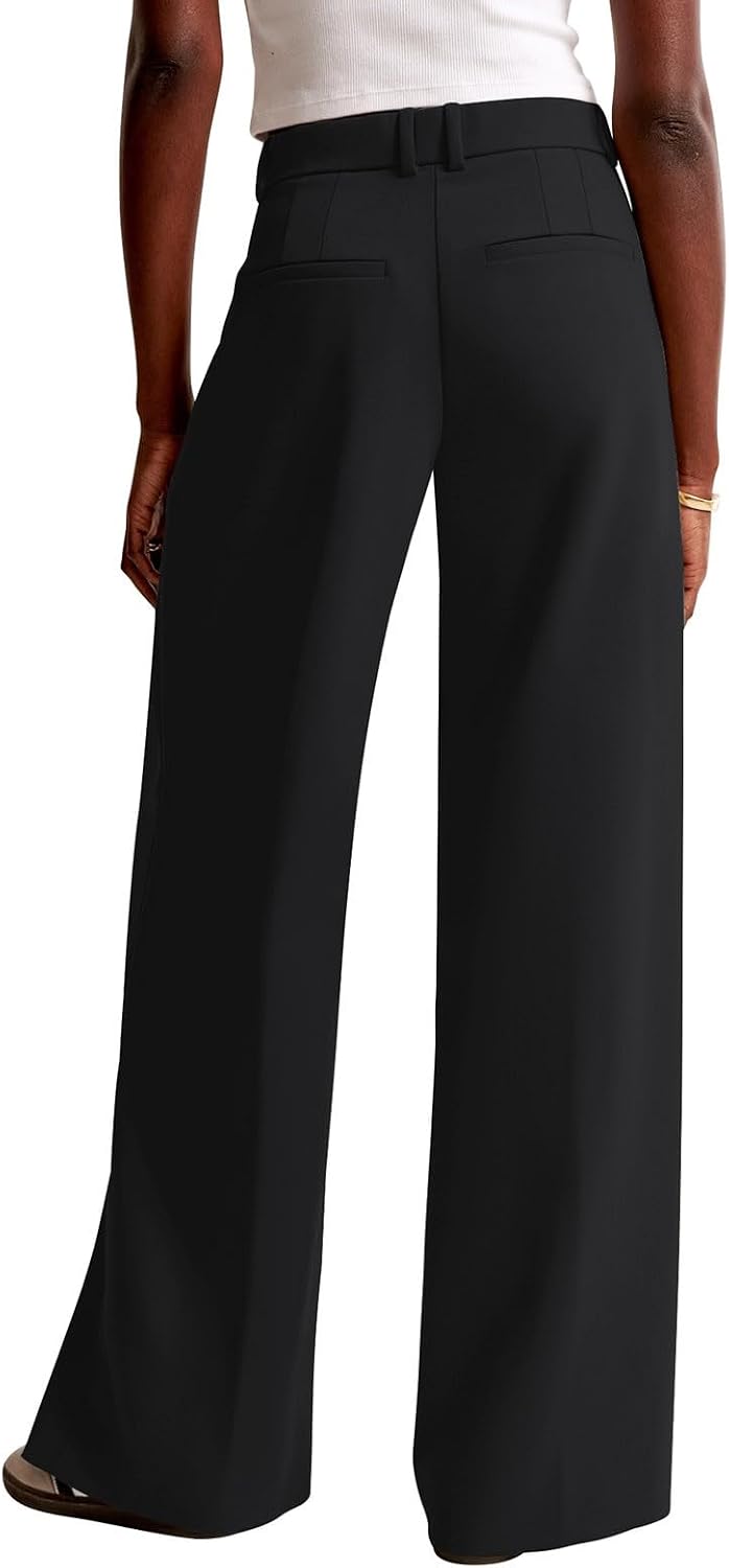 Detalle 1 de NIMIN Wide-Leg Work Pants in Polyester-Spandex