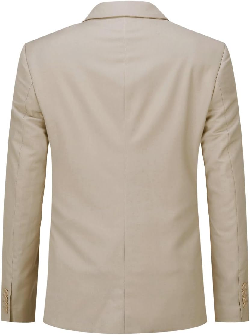Detalle de Allthemen 2-Piece Slim Fit Wedding Suit with One-Button Blazer and Trousers