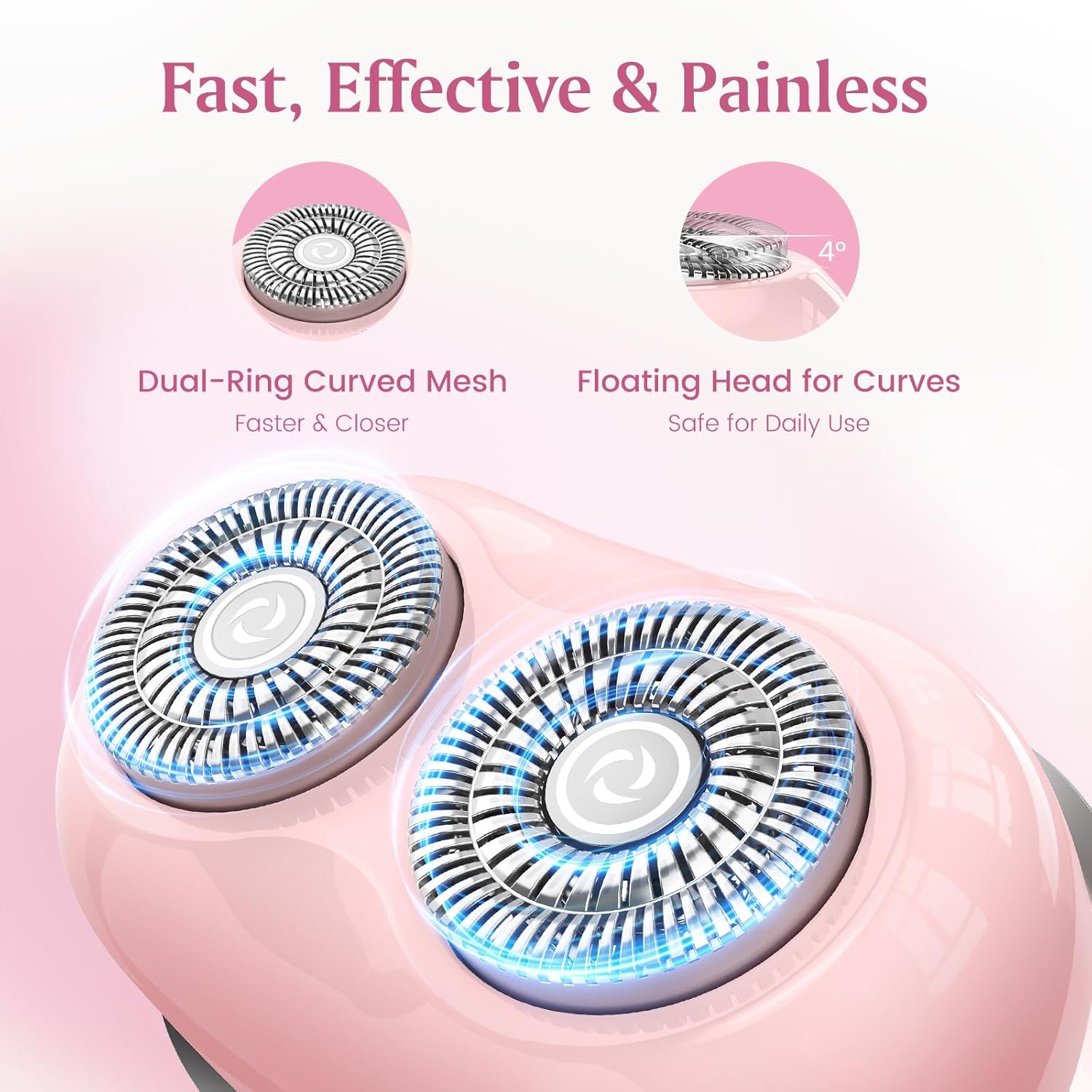 Detalle de Brightup Mini Facial Hair Remover for Women Pink