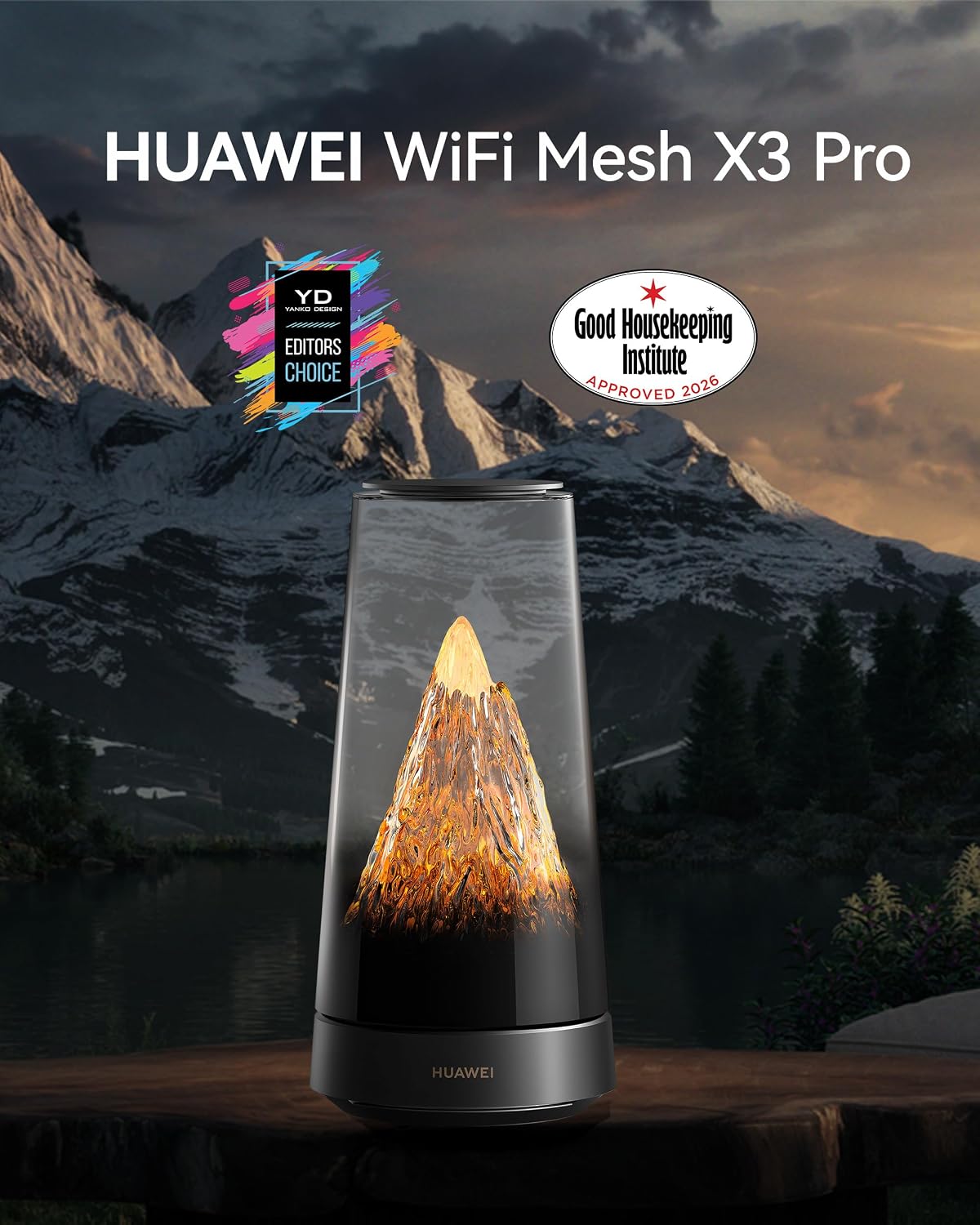 Detalle de HUAWEI WiFi Mesh X3 Pro, WiFi 7 3,6 Gbit/s