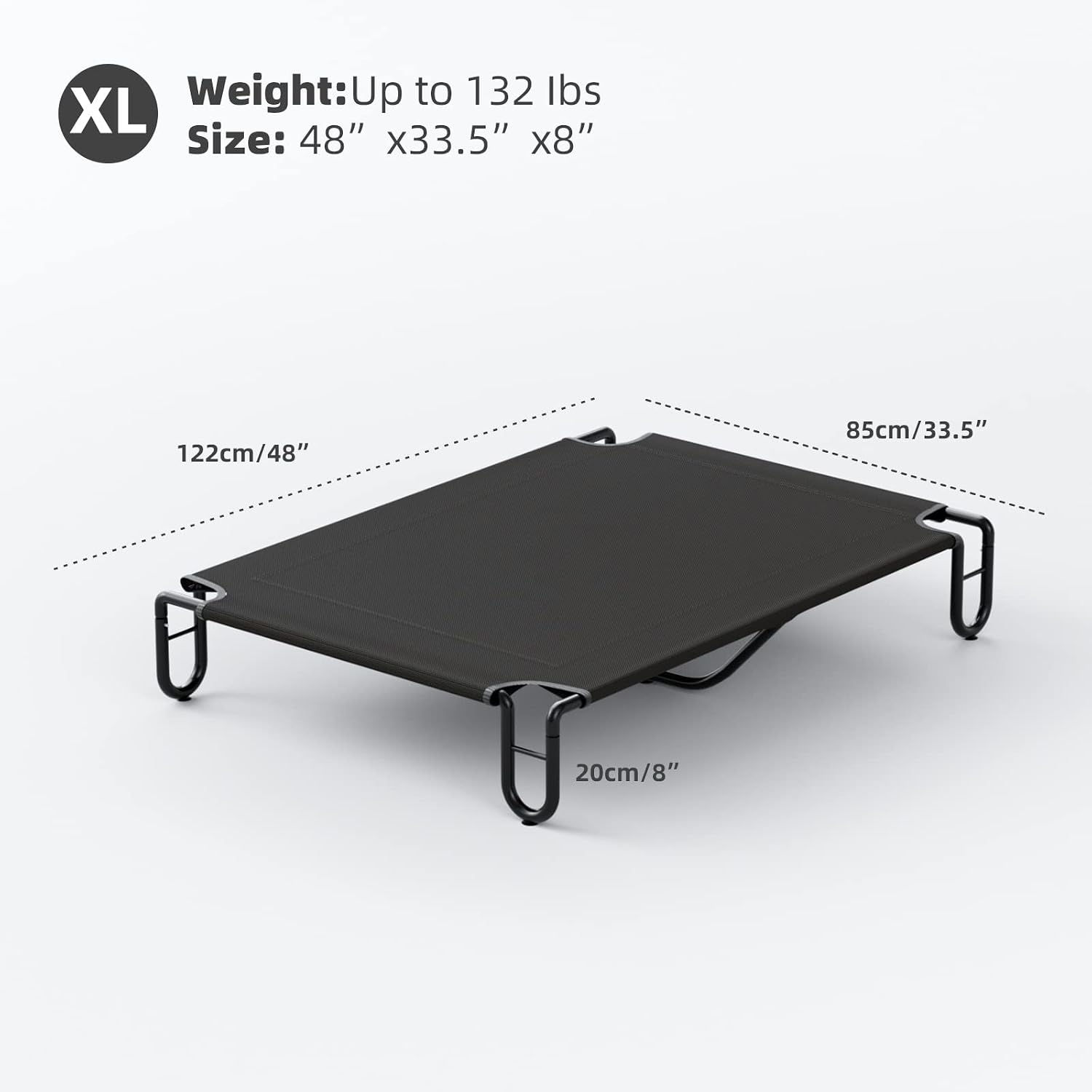 Thumbnail 6 de FAYDUDU Elevated Dog Bed: Portable Raised Mesh Bed for Indoor and Outdoor Use