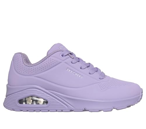 Detalle 2 de Skechers Damen UNO Stand On Air Sneaker – Purple Lavendar Mesh, Größe 37 EU