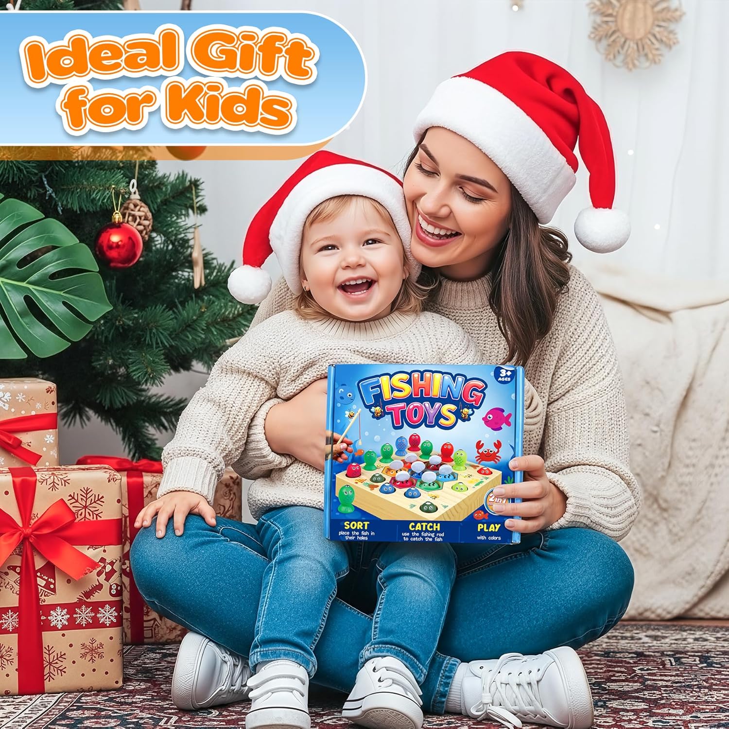 Thumbnail 6 de COOLJOY Magnetische Angelspiel Montessori 10 Teile