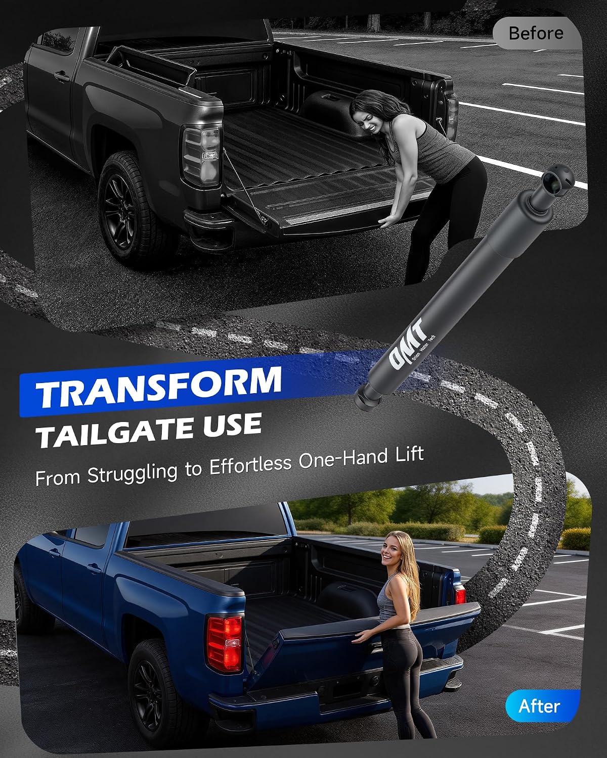 Detalle de OMT Tailgate Assist Damper for 2004–2014 F-150
