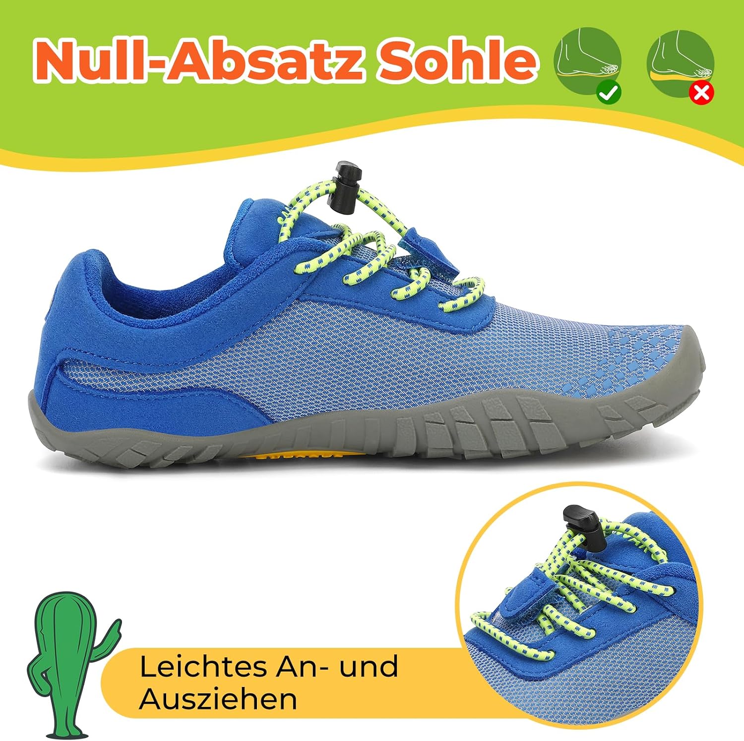 Detalle 2 de SAGUARO Barfußschuhe Kinder Schnell trocknend 24-36
