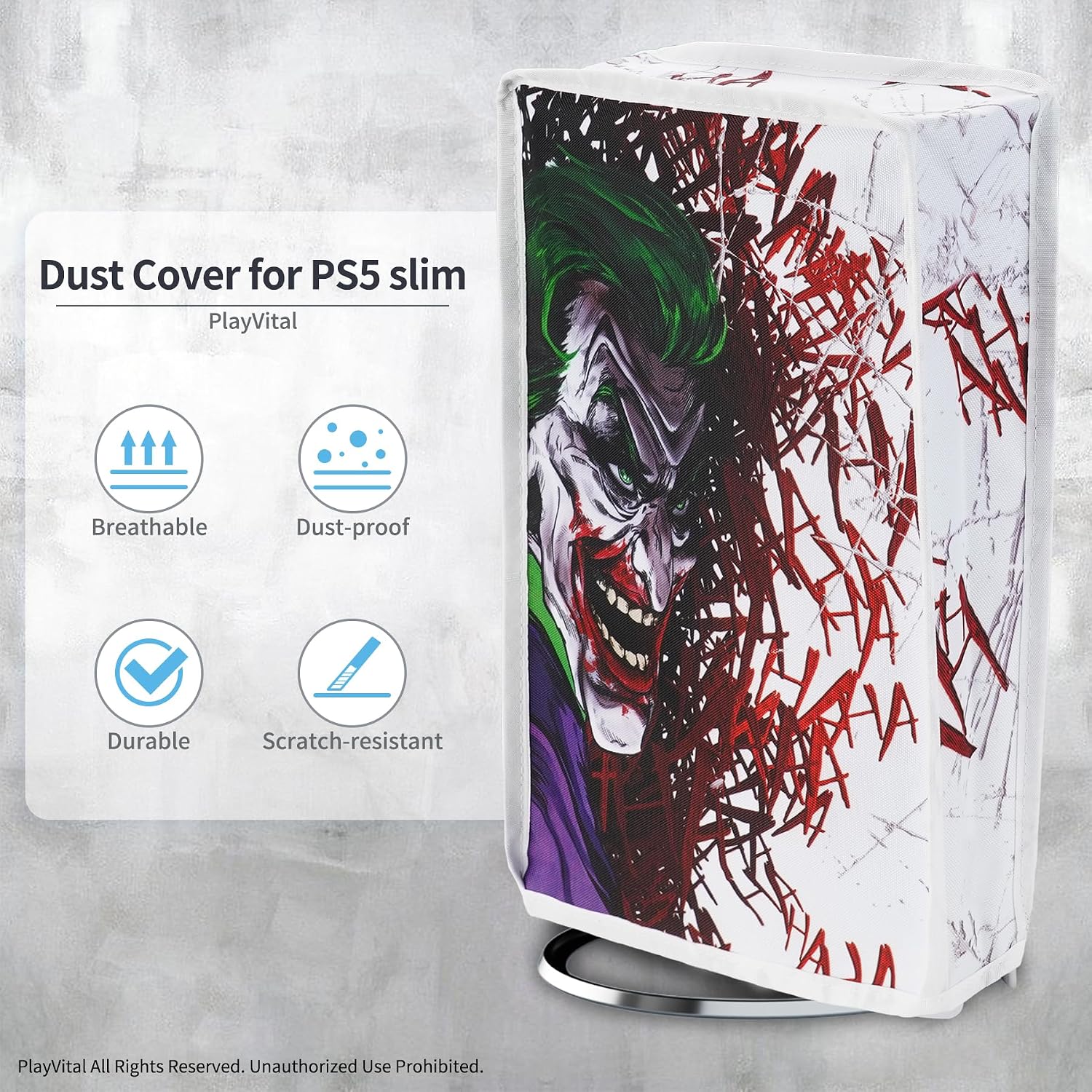 Thumbnail 3 de Playvital Vertical Dust Cover for PS5 Slim Digital Edition (The New Smaller Design)