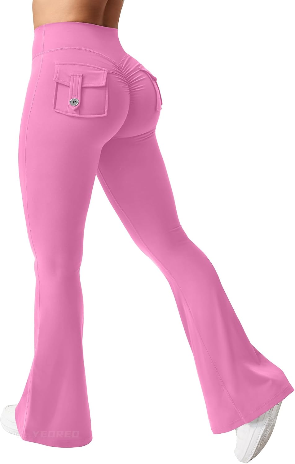 Detalle 2 de YEOREO CoreFlex Flare Leggings with Pockets for Women