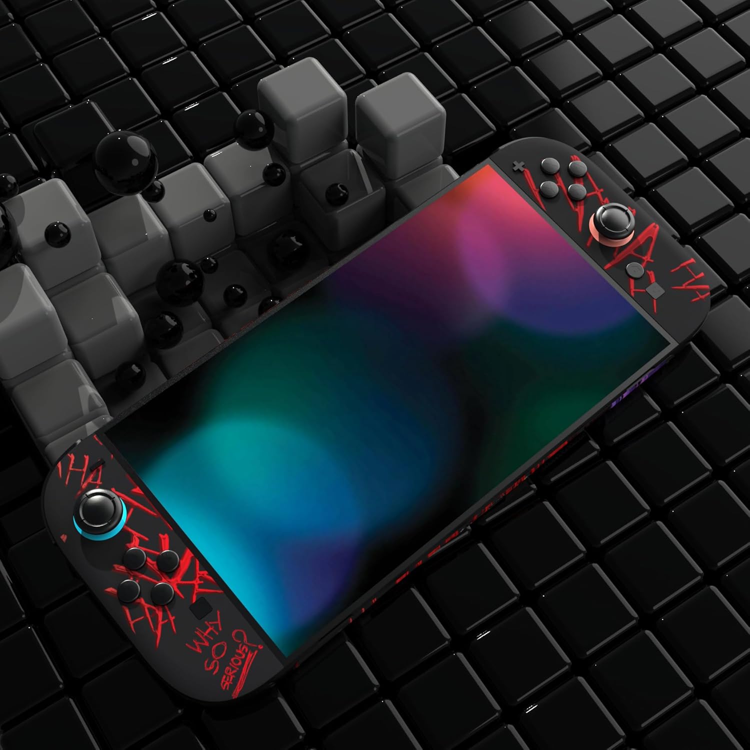 Thumbnail 4 de PlayVital Full Set Protective Skins for Nintendo Switch 2 Console & Joycon – Clown Hahaha vinyl decal wrap