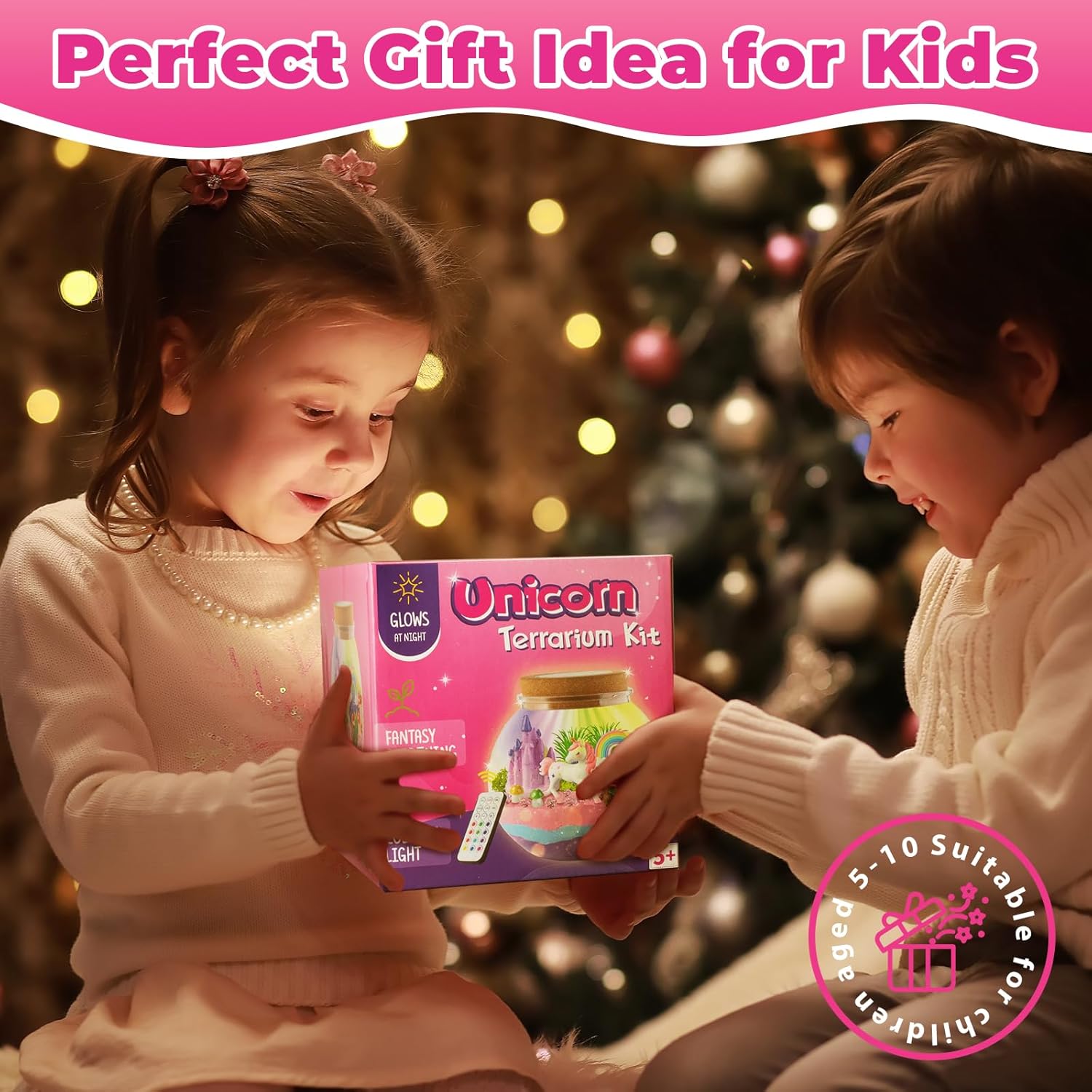 Thumbnail 4 de JOYEEMAX Unicorn Light-Up Terrarium Kit DIY 1