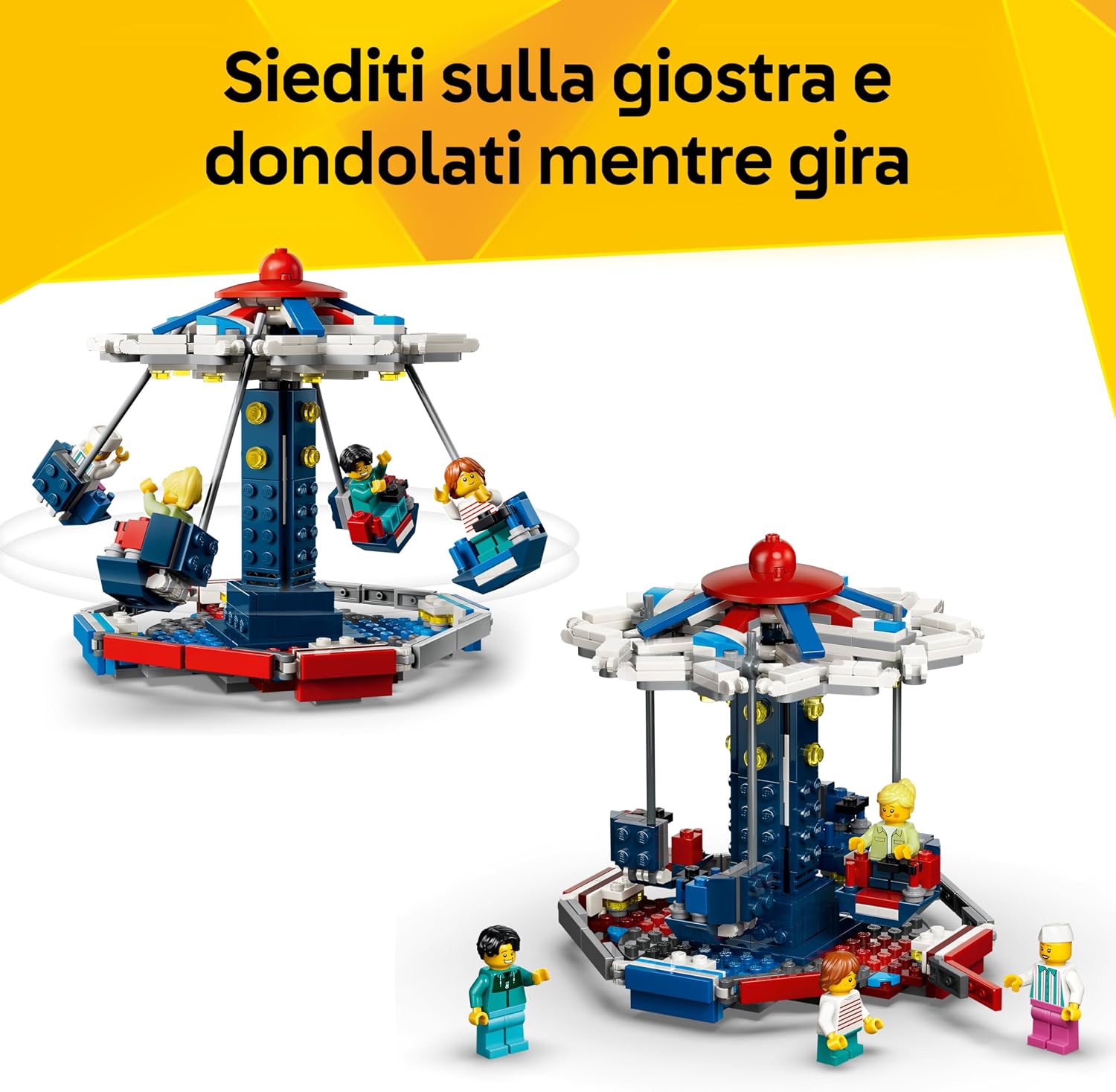 Detalle de LEGO Creator 3 in 1 Iconica ruota panoramica 31389: 3 giostre da luna park in un solo set