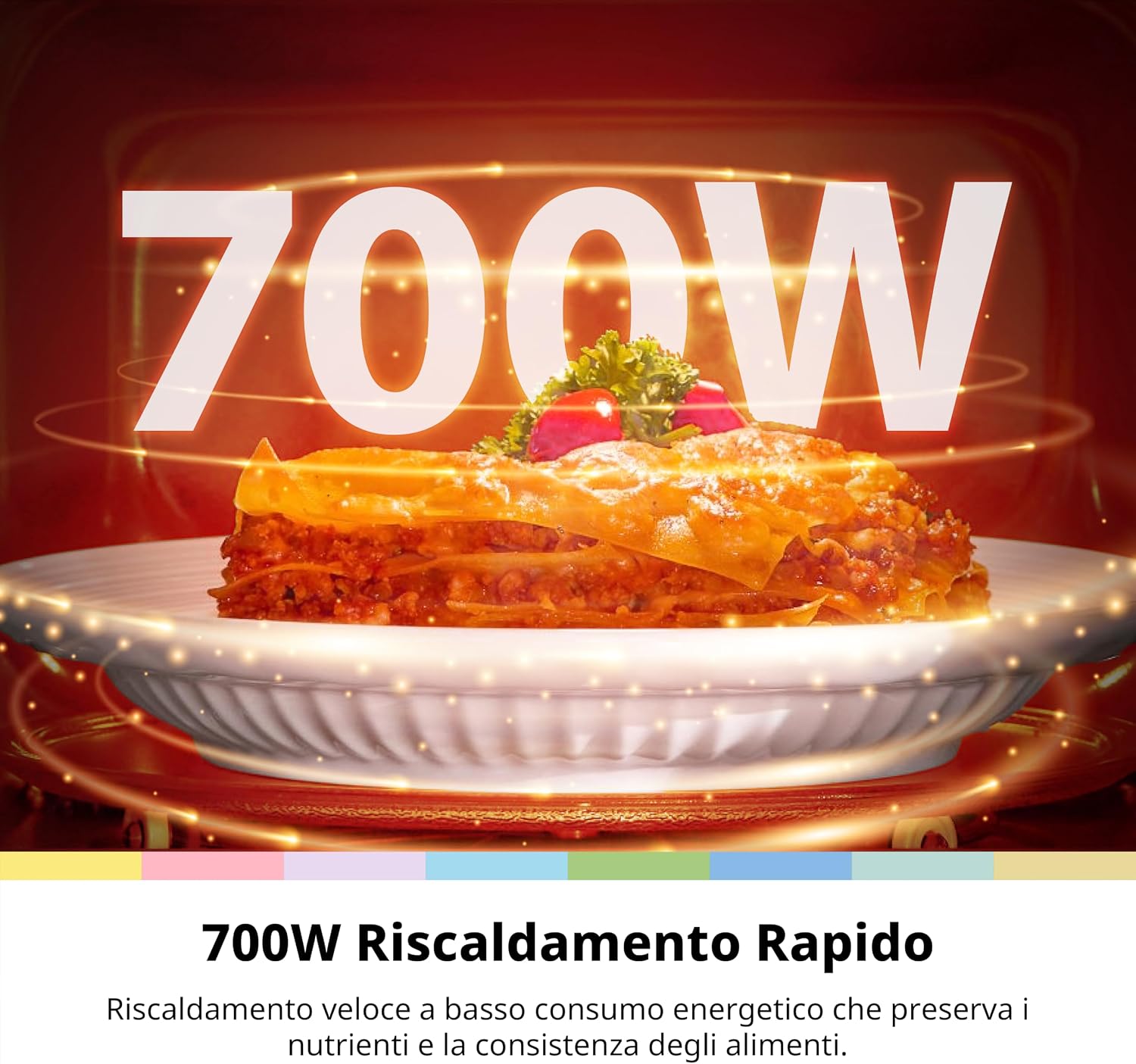 Detalle de COMFEE' Forno a Microonde Nero 20 L, 700W – CMO-MM20L2NFPE(BK) compatto ed elegante
