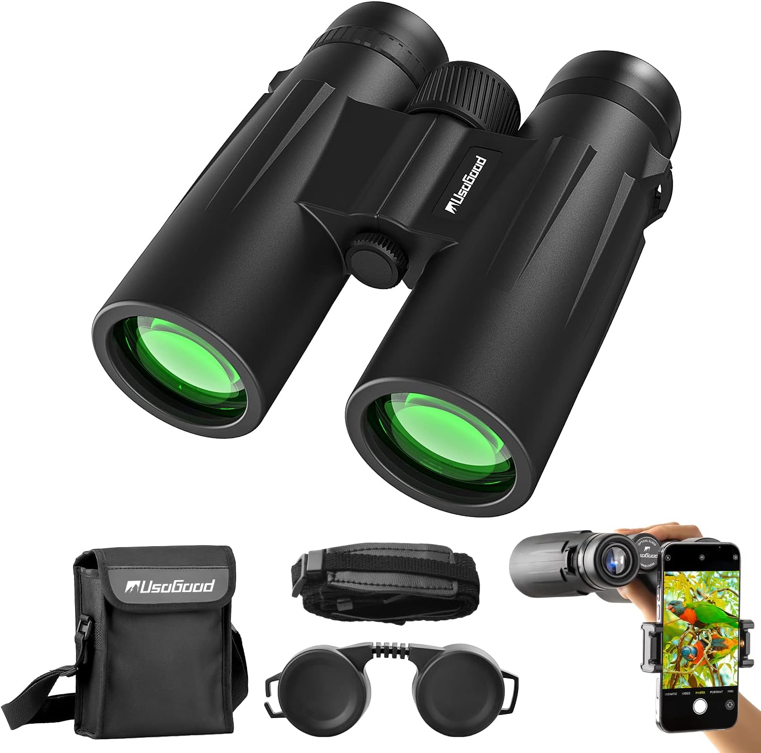 Usogood Fernglas 10x42 HD Vogelbeobachtung