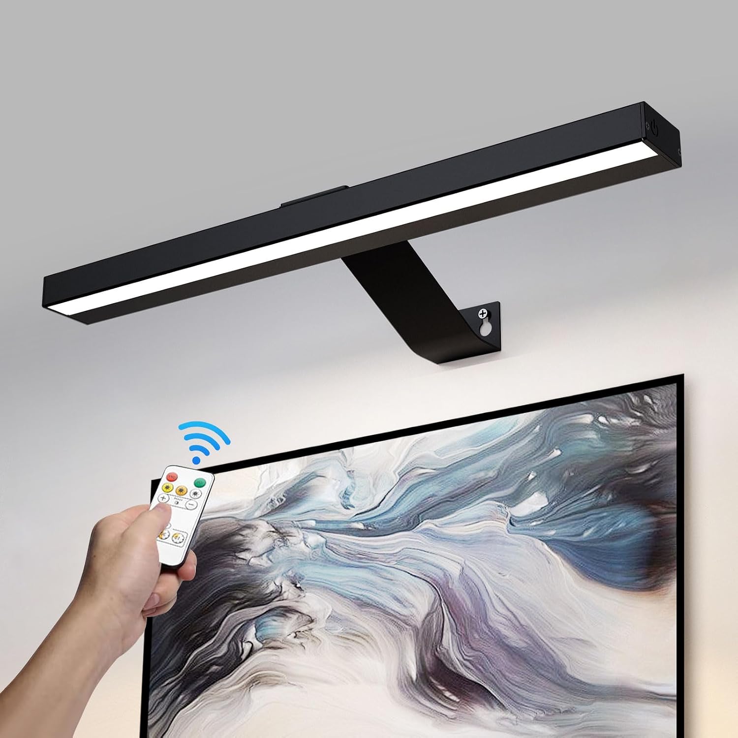 Detalle de HARPER LIVING 1417B Rechargeable Picture Light, Black, Dimmable LED