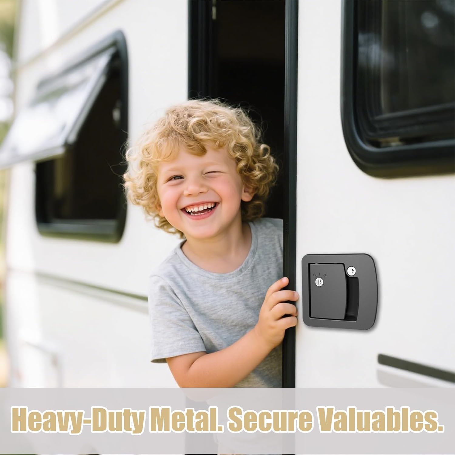 Thumbnail 5 de CAMJOKE Class C Mechanical RV Door Lock Replacement for Most Campers (4 Keys)