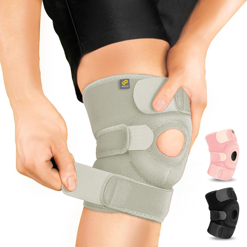 Bracoo KS10 ginocchiera ortopedica regolabile in neoprene per sport e uso quotidiano