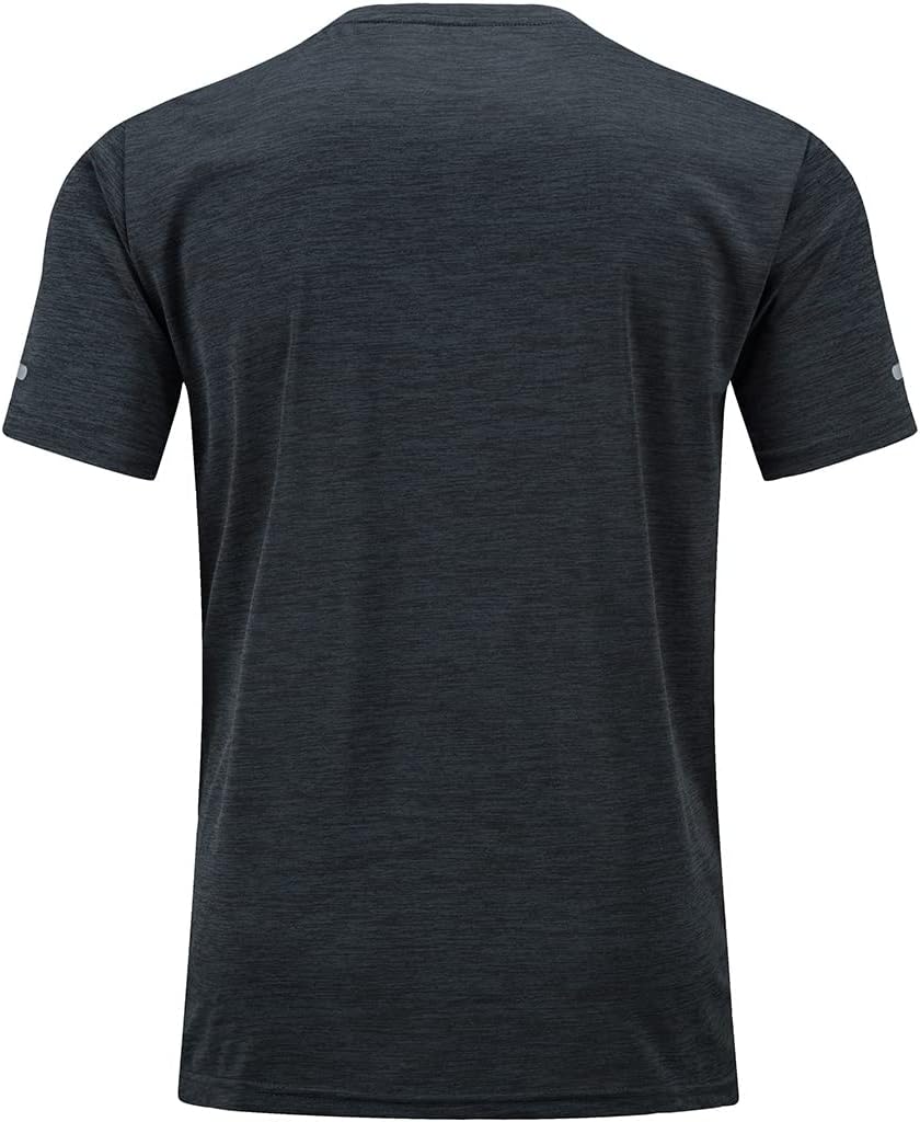 Detalle de KEFITEVD T-Shirt à Séchage Rapide pour Hommes – Hauts Légers et Respirants (Manches Courtes)