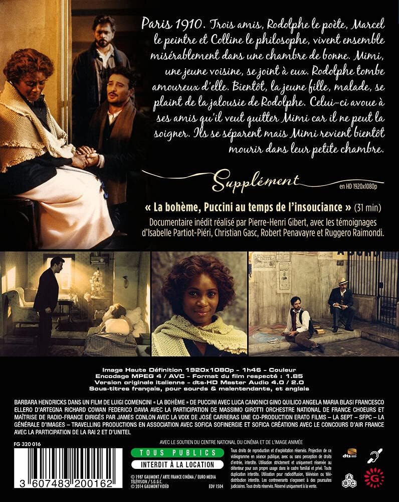Detalle 2 de Gaumont La Bohème Blu-ray