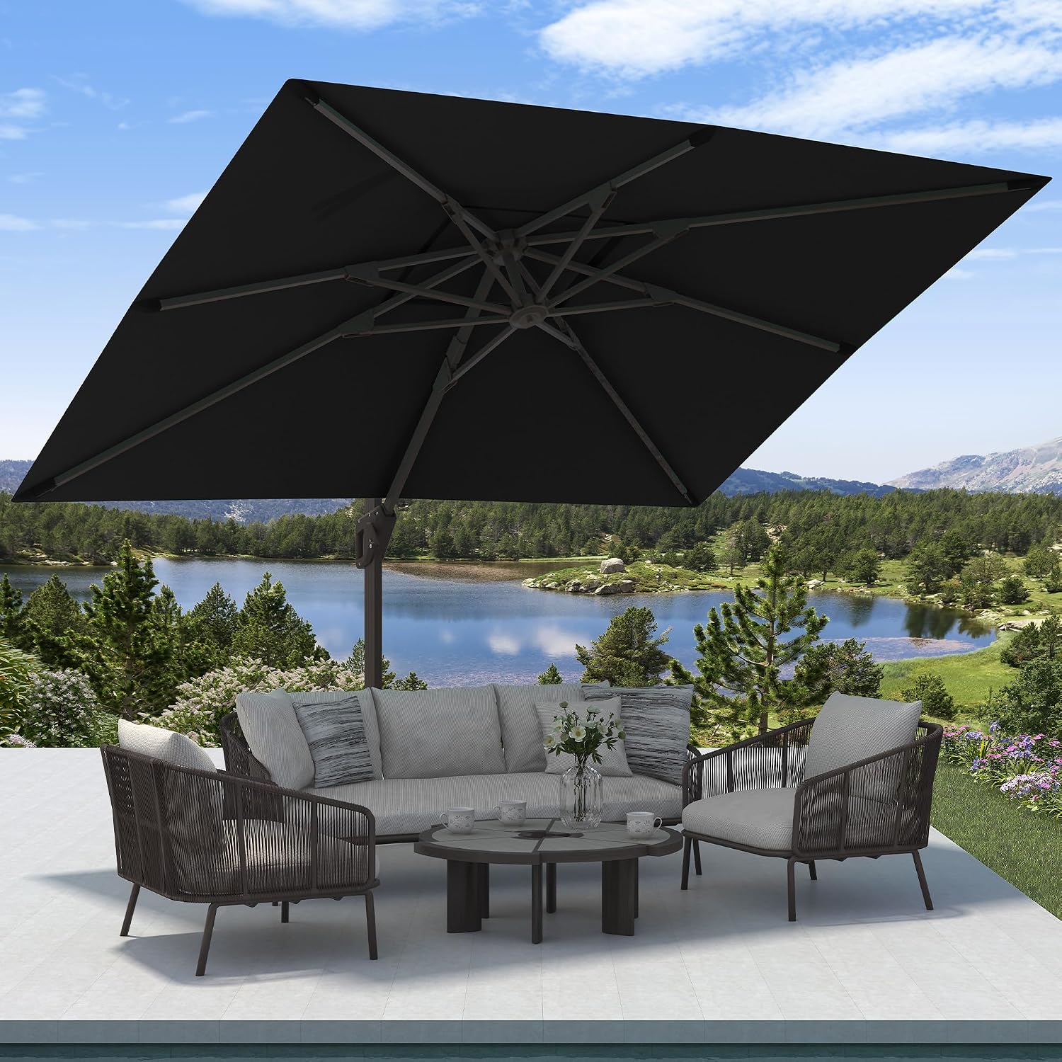 Detalle de MPL Cantilever Patio Umbrella 9' x 12