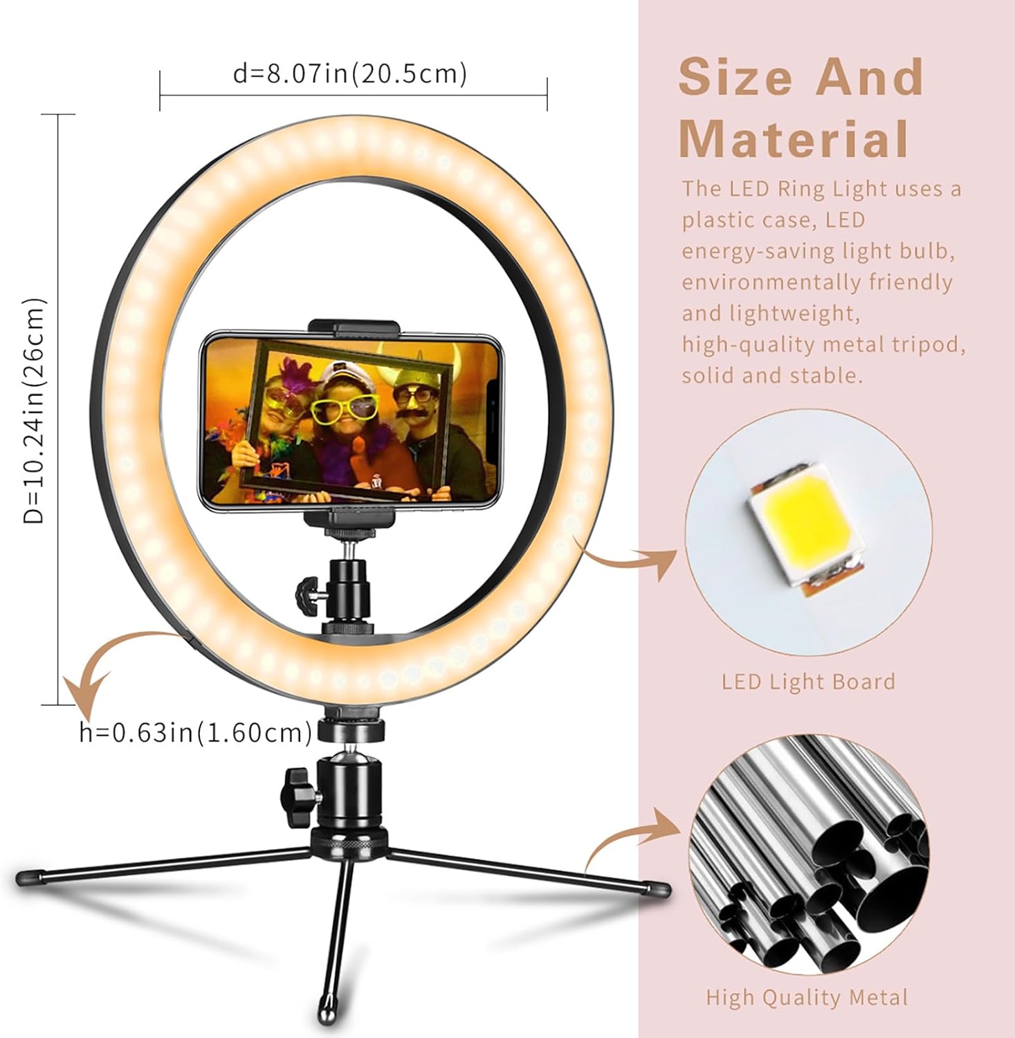 Detalle de LED 10" Ring Light for Streaming