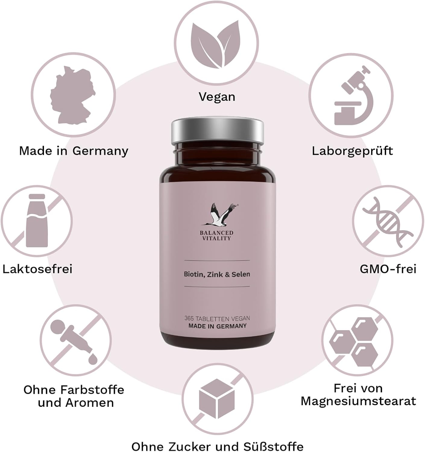 Thumbnail 4 de Biotin Zink Selen Tabletten mit 10 mg Zink