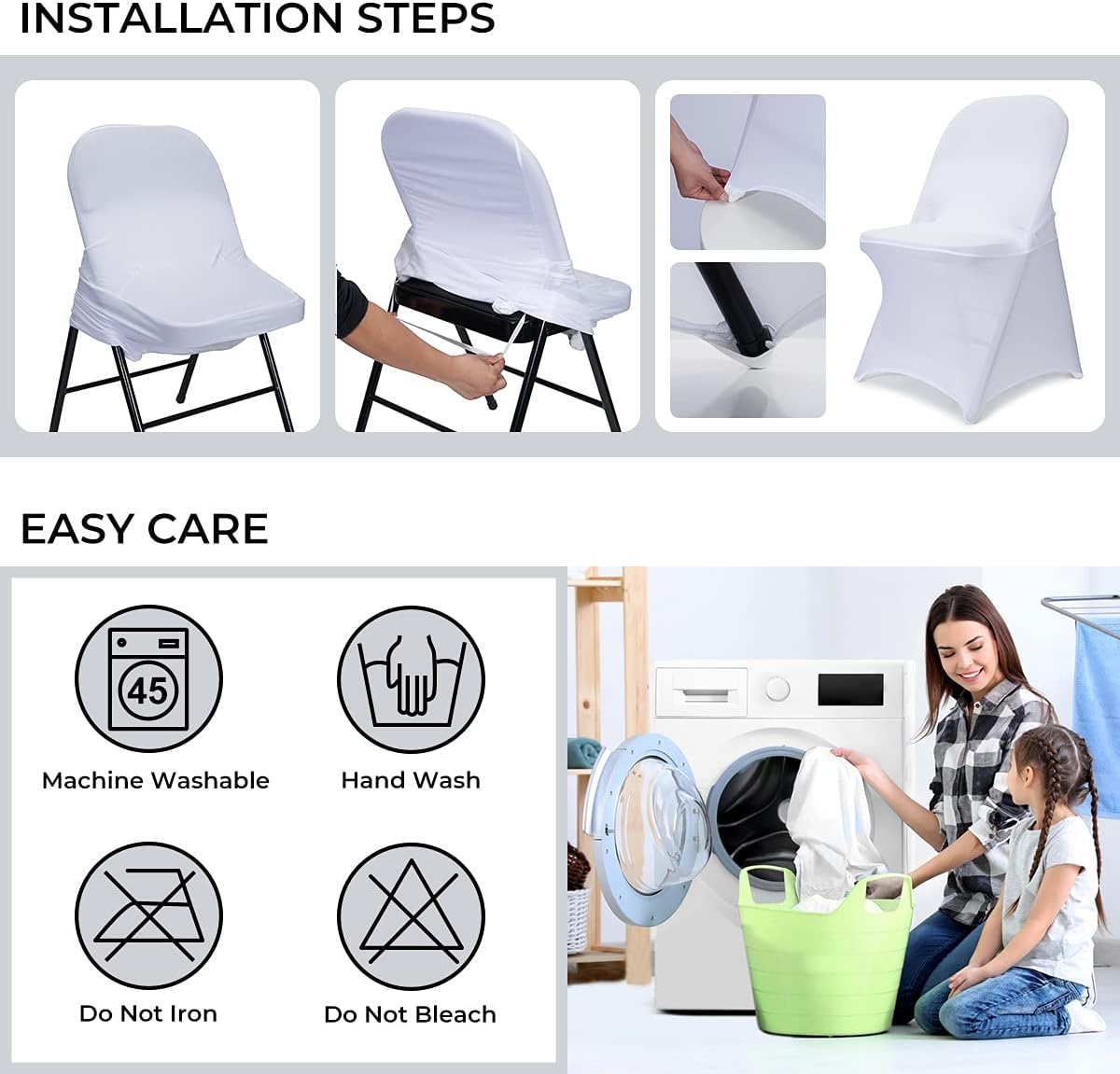 Thumbnail 6 de Babenest 10 housses de chaise pliante