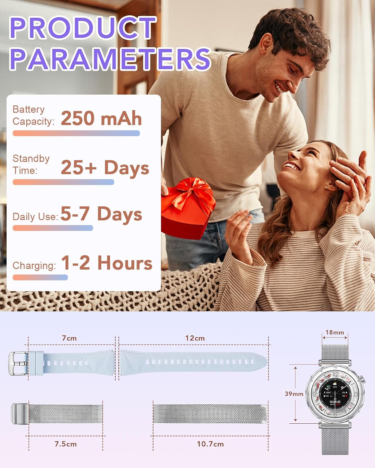 Thumbnail 5 de CIVO Smart Watches for Women Fitness 1.19-inch