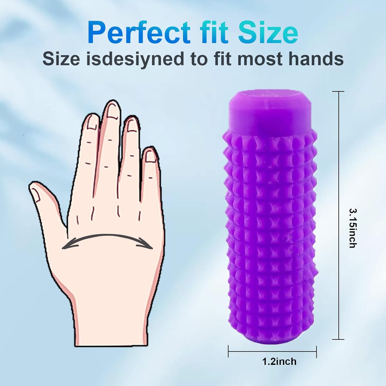 Thumbnail 1 de Noafuxy 3PC Little Ouchies Fidget Toys for Adults—Portable Spiky Anxiety Relief Keychain (Style 1)