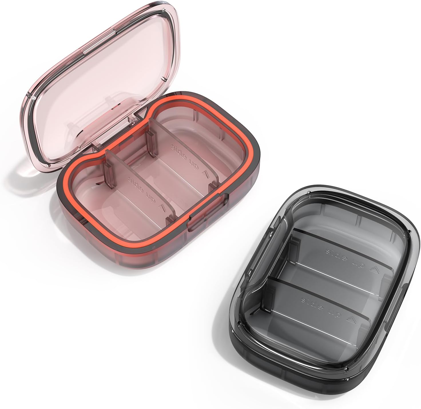 Thumbnail 6 de 2 Pack 3-Compartment Small Pill Box | Moisture Proof Travel Organizer