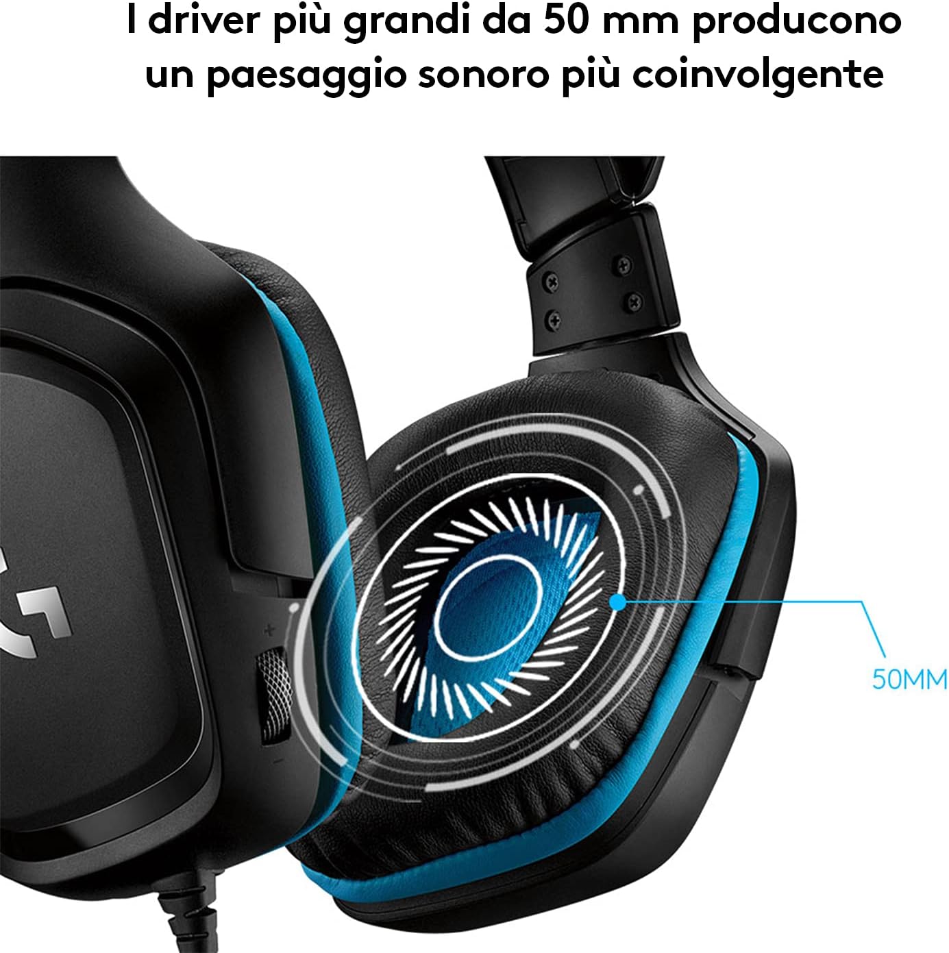 Thumbnail 3 de Logitech G G432 cuffie gaming 50 mm