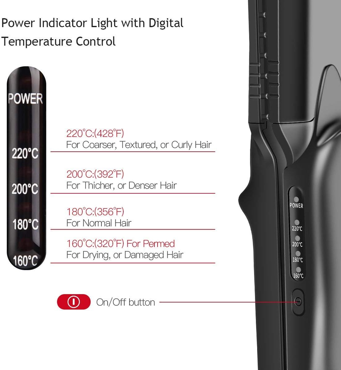 Thumbnail 4 de Hair Crimper by CkeyiN: 4-in-1 Ceramic Hair Styling Iron with Interchangeable Plates