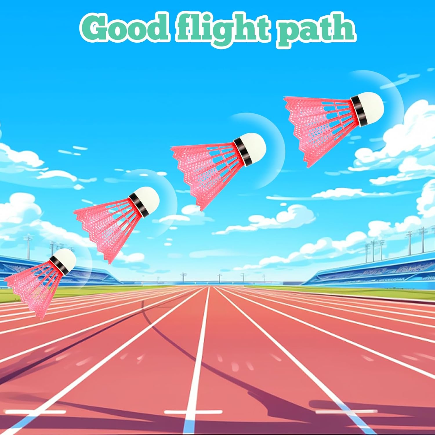 Thumbnail 6 de WanderGo 12 Pcs Colourful Badminton Shuttlecocks