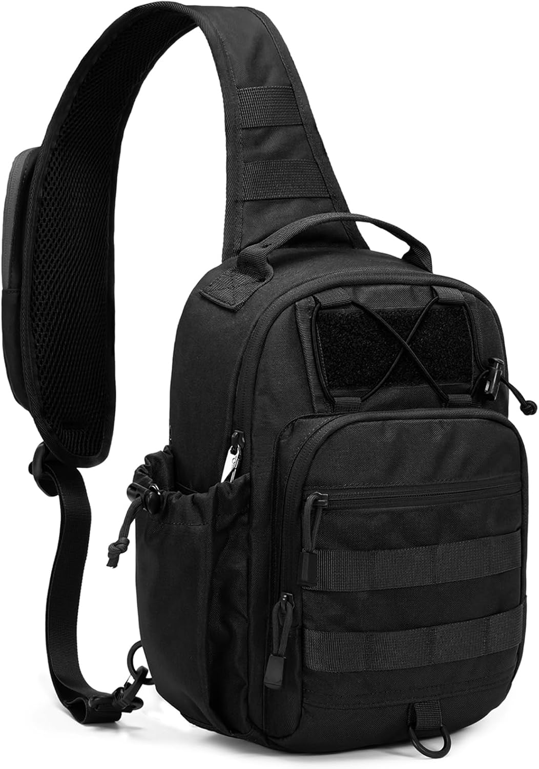 Detalle de HALOVIE Taktische Brusttasche Herren Sling Bag – Anti-Diebstahl, MOLLE, 8 L, 600D Nylon