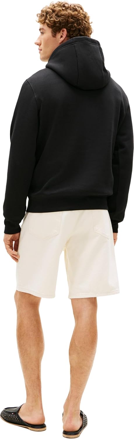 Detalle de Tommy Hilfiger Brand Love TR Mono Stack Hoody Mw0mw42464 – Felpa con cappuccio uomo
