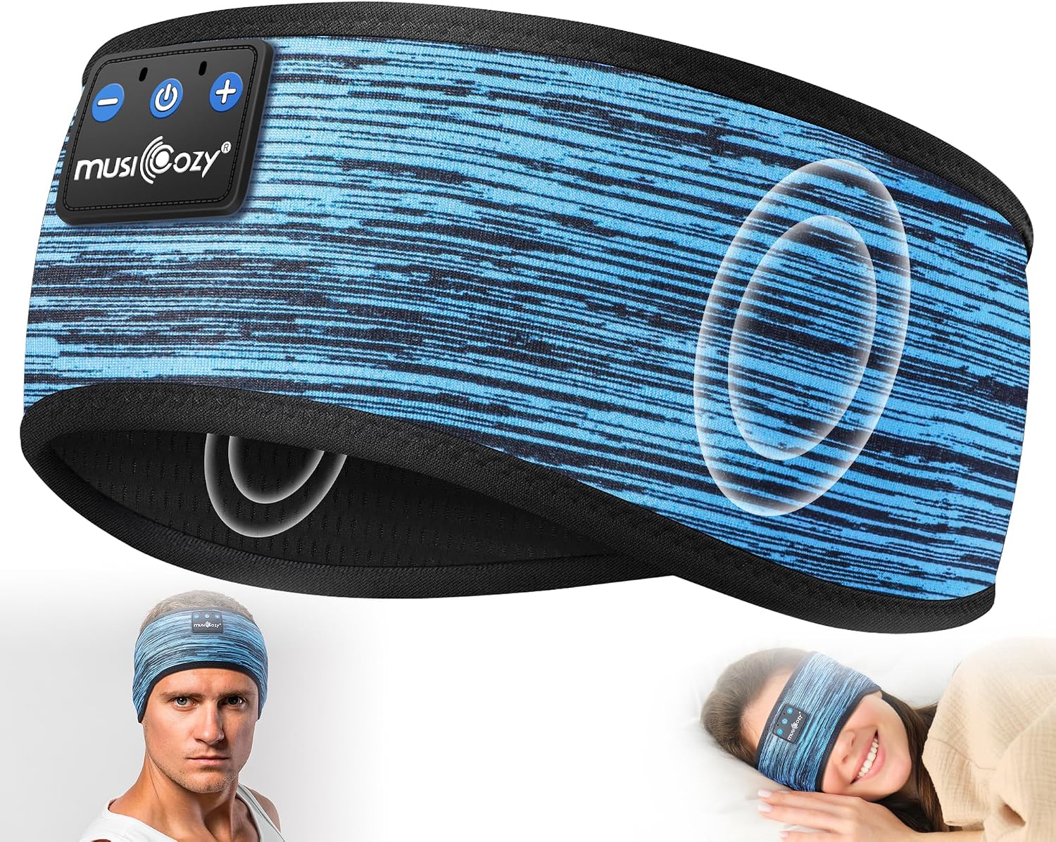 Detalle de MUSICOZY Sleep Headphones Headband Bluetooth 5.4