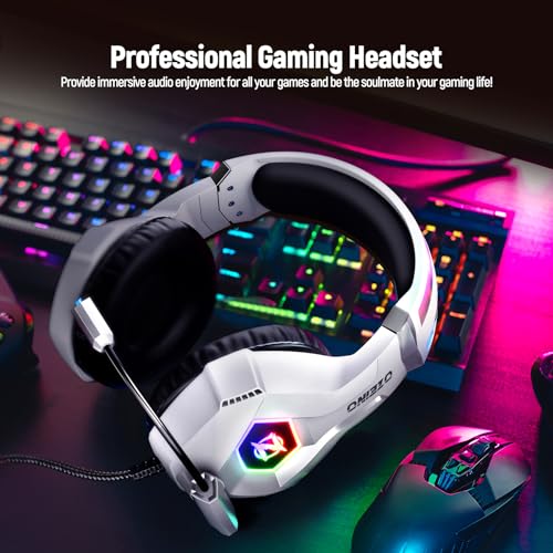 Detalle 2 de Ozeino Gaming Headset with 7.1 Surround Sound and Noise-Canceling Mic