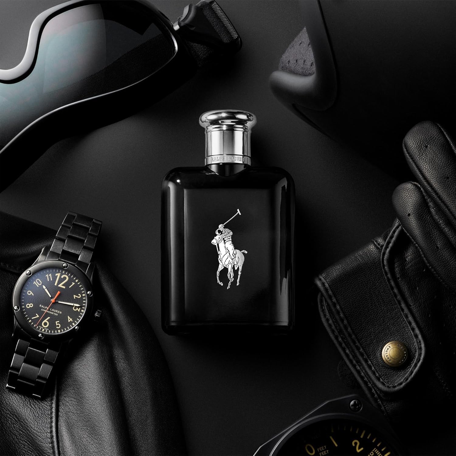 Detalle 2 de Ralph Lauren Polo Black Eau de Toilette für Herren – holzig-aromatischer Duft mit Mango und Patchouli