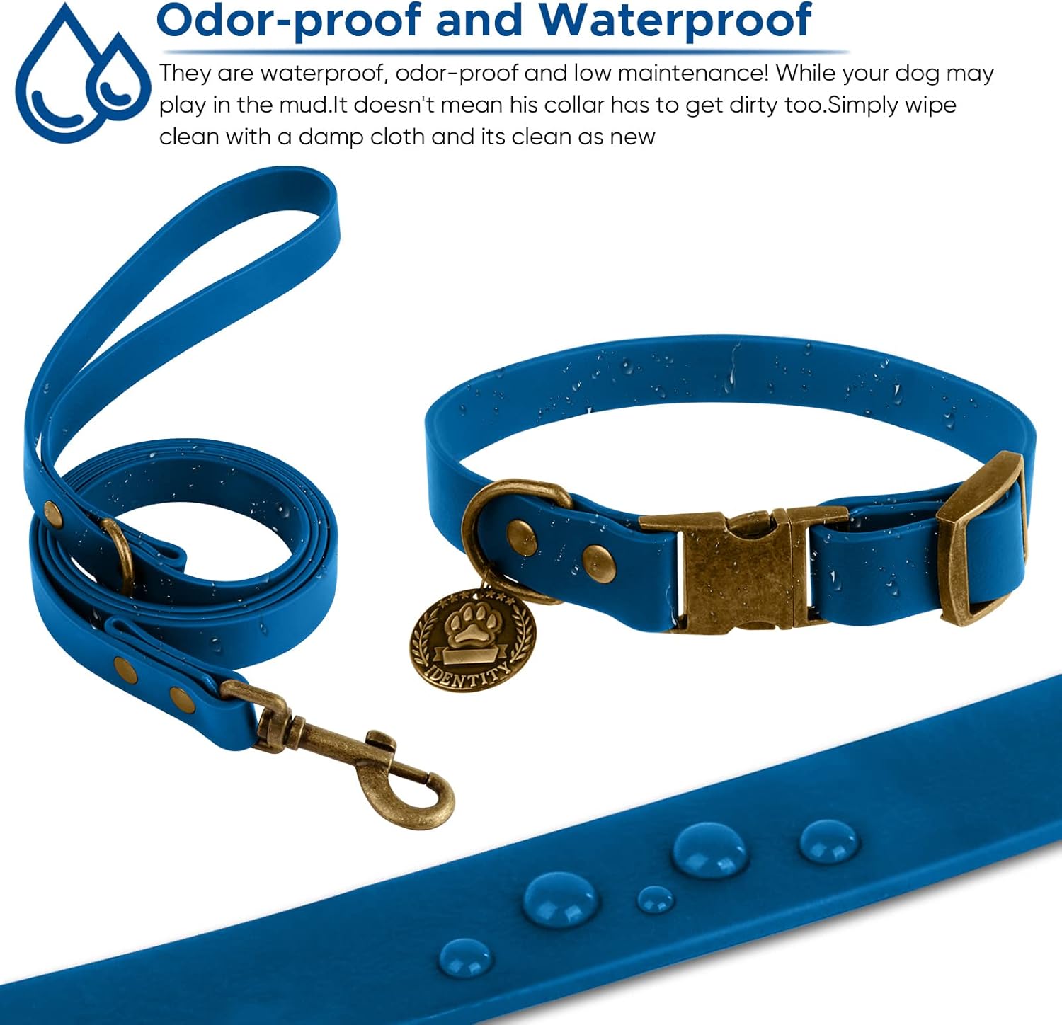 Thumbnail 4 de Wisedog Hundehalsband und Leine Set Combo – Einstellbares Halsband mit Hundeleine + Poop Bag Holder