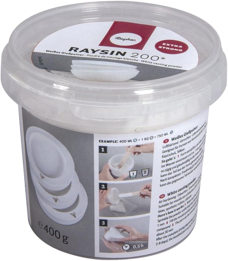 Thumbnail 6 de Rayher Raysin Polvere Colata Bianco, busta 10 kg – per stampaggio e fusione