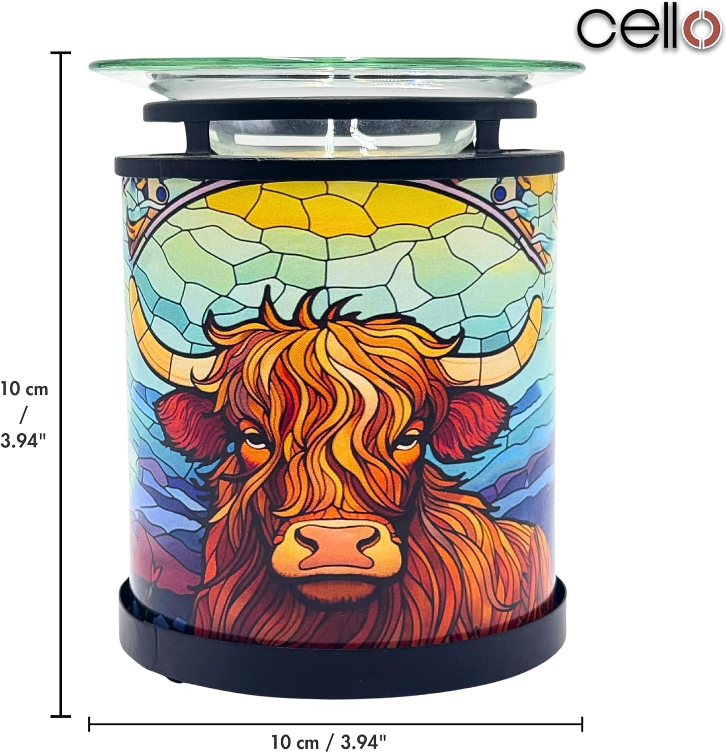 Thumbnail 1 de Cello Cello Tealight Wax Warmer – Highland Cow Design scented oil candle warmer