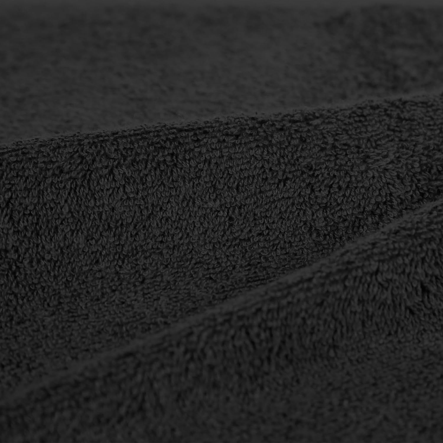 Thumbnail 2 de Amazon Basics Handtücher Set 6-teilig – 100% Baumwolle, Ausbleichfest, Schwarz
