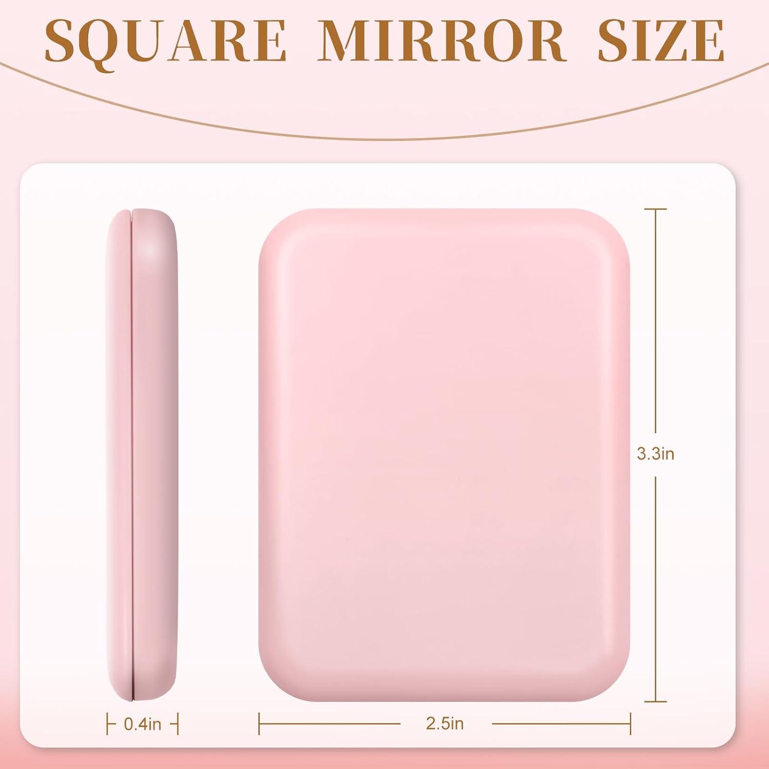 Thumbnail 6 de Kakuje Compact Mirror (Pink) — 1X/3X LED Pocket Mirror with Built-In Battery