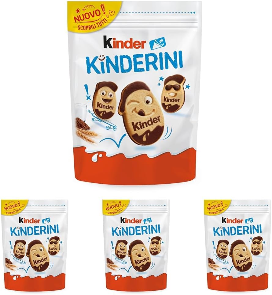 Thumbnail 6 de Kinder Kinderini Biscotti Frollini al Latte e cacao con cremosi decori – Confezione da 250 g