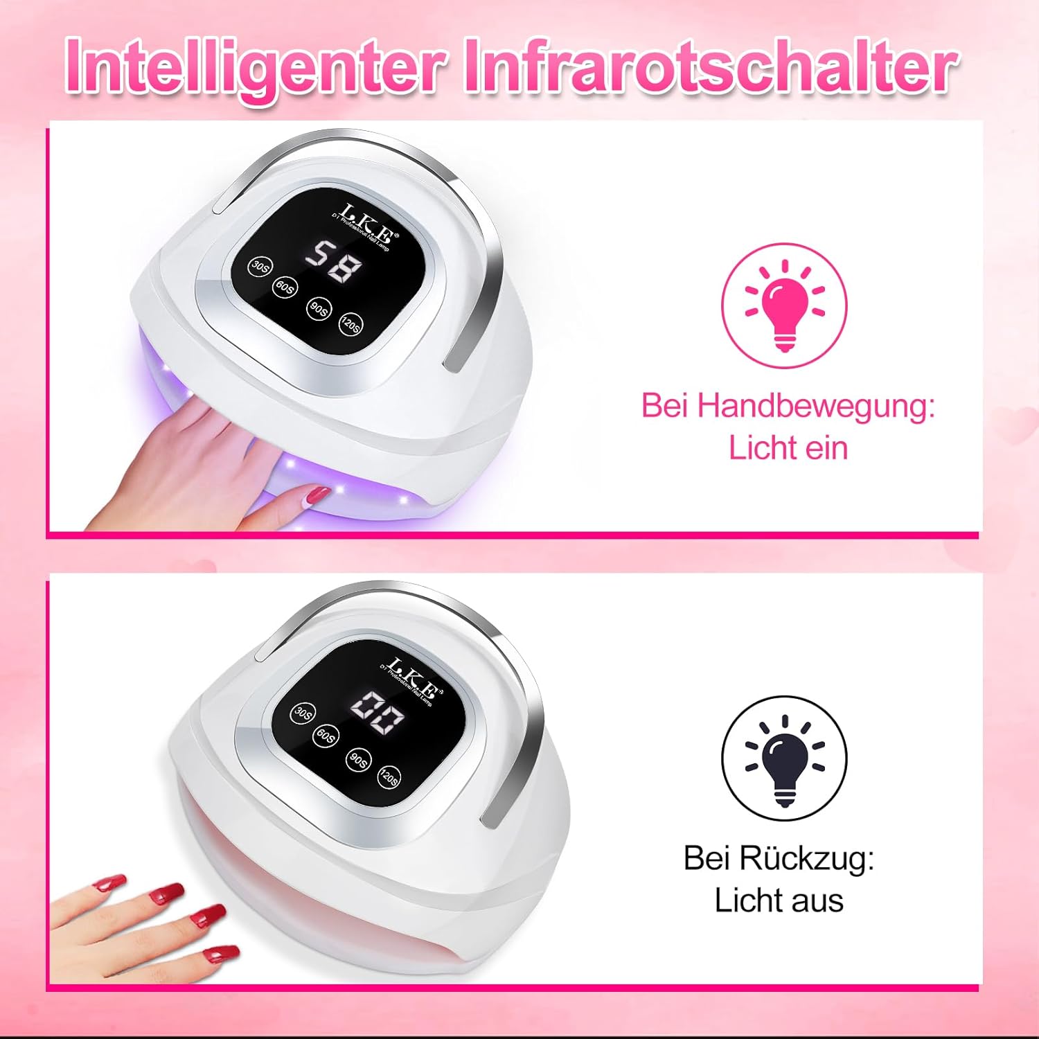 Thumbnail 2 de UV-Lampe für Gelnägel mit 4 Timern