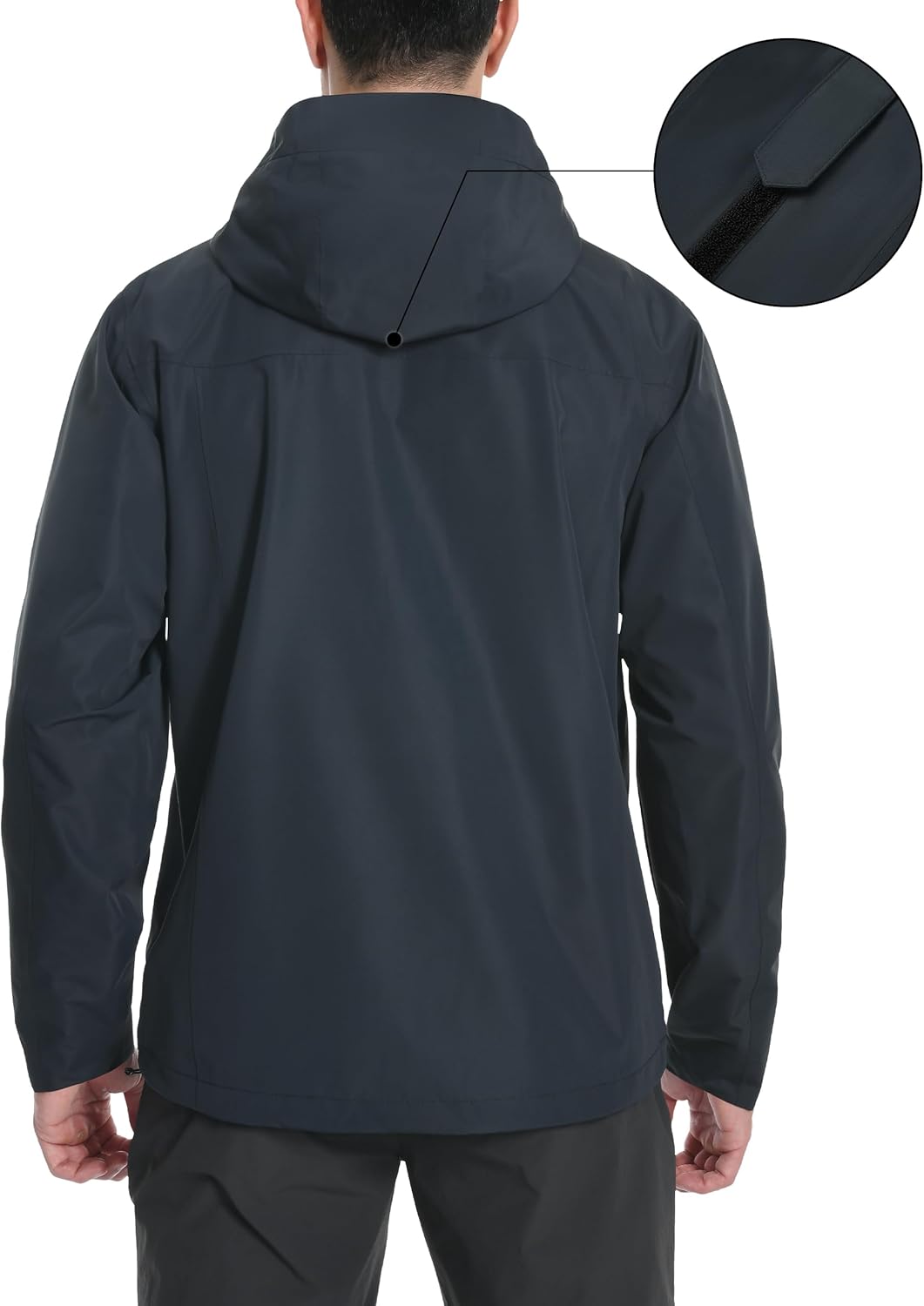 Detalle de Pioneer Camp Herren Regenjacke: Wasserdicht, atmungsaktiv und vielseitig für Outdoor-Einsätze